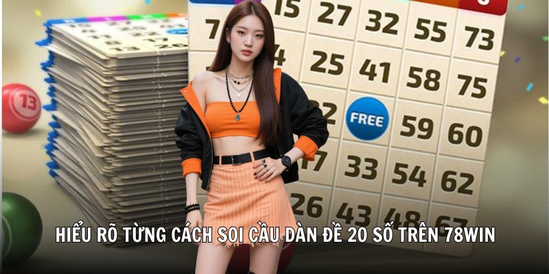 Hiểu rõ từng cách soi cầu dàn đề 20 số trên 78WIN